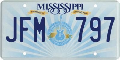 MS license plate JFM797