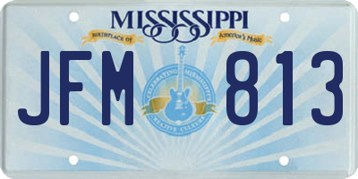 MS license plate JFM813
