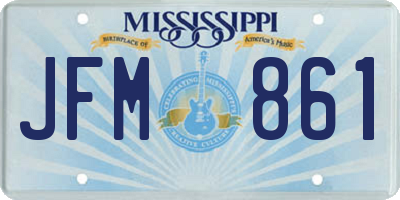 MS license plate JFM861