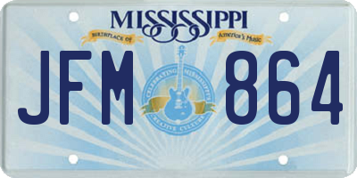 MS license plate JFM864