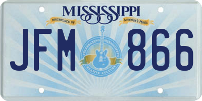 MS license plate JFM866