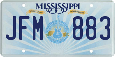MS license plate JFM883