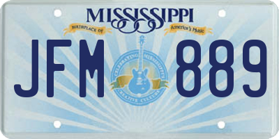 MS license plate JFM889