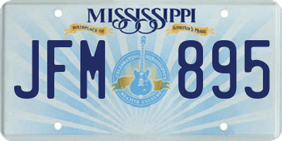 MS license plate JFM895