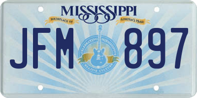MS license plate JFM897