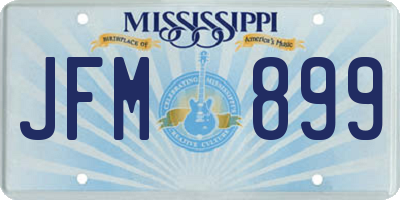 MS license plate JFM899