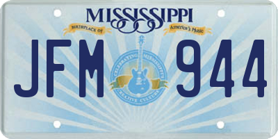 MS license plate JFM944