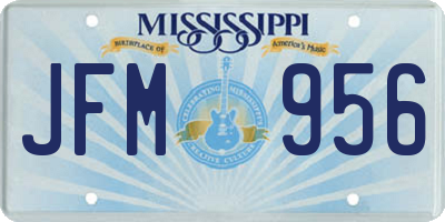 MS license plate JFM956
