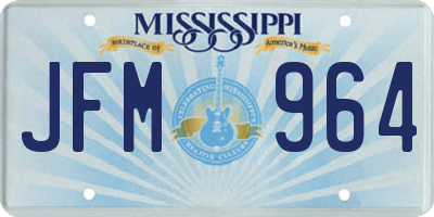 MS license plate JFM964