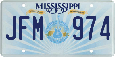 MS license plate JFM974