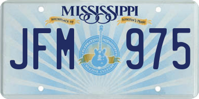 MS license plate JFM975
