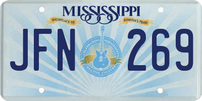MS license plate JFN269