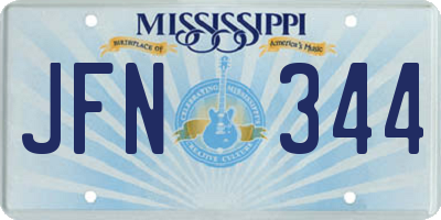 MS license plate JFN344