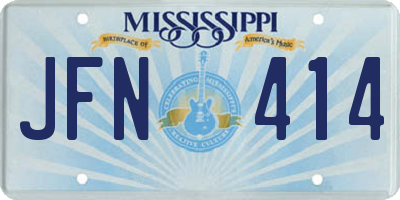 MS license plate JFN414