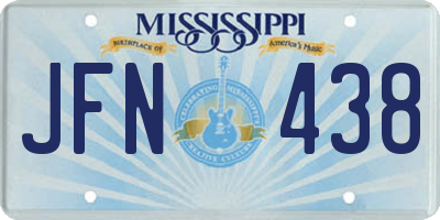 MS license plate JFN438