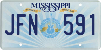 MS license plate JFN591