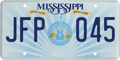 MS license plate JFP045