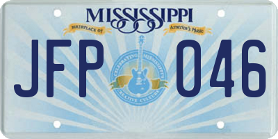 MS license plate JFP046