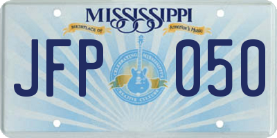 MS license plate JFP050
