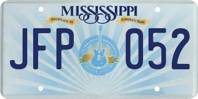 MS license plate JFP052