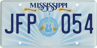 MS license plate JFP054