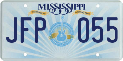 MS license plate JFP055