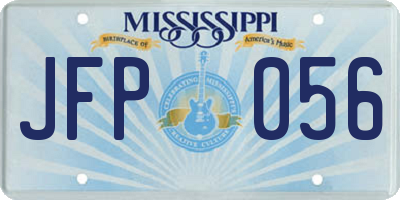 MS license plate JFP056