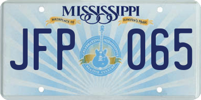 MS license plate JFP065