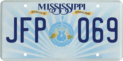 MS license plate JFP069