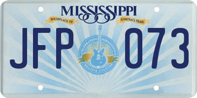 MS license plate JFP073