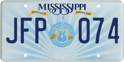 MS license plate JFP074