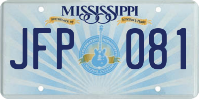 MS license plate JFP081