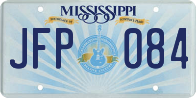 MS license plate JFP084