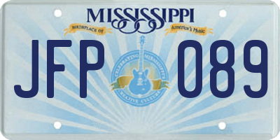 MS license plate JFP089