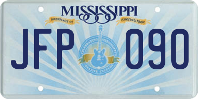 MS license plate JFP090