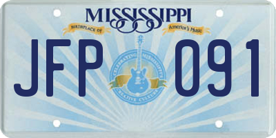 MS license plate JFP091