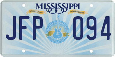 MS license plate JFP094