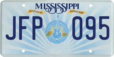 MS license plate JFP095
