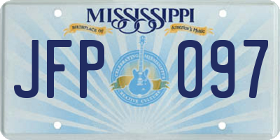 MS license plate JFP097