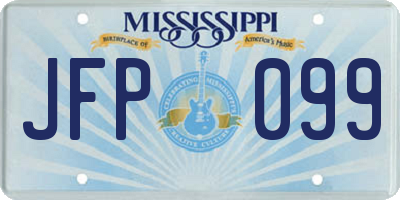 MS license plate JFP099