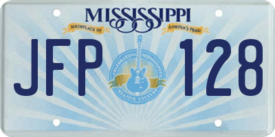 MS license plate JFP128