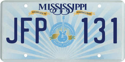 MS license plate JFP131