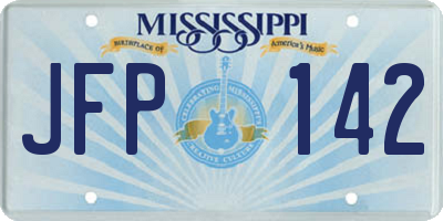 MS license plate JFP142