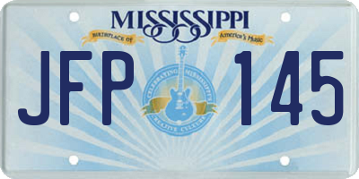 MS license plate JFP145