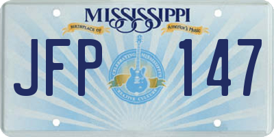 MS license plate JFP147