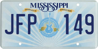 MS license plate JFP149