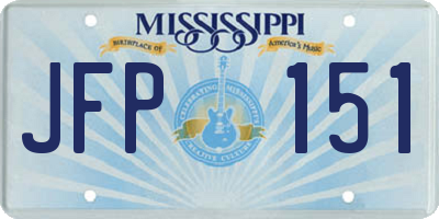 MS license plate JFP151