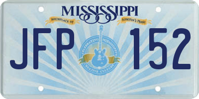 MS license plate JFP152