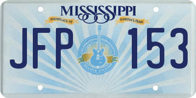 MS license plate JFP153