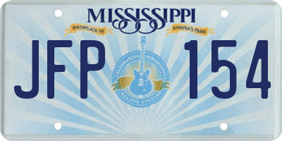MS license plate JFP154